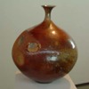 018 Olsen KMW Vase, rundlich, rot